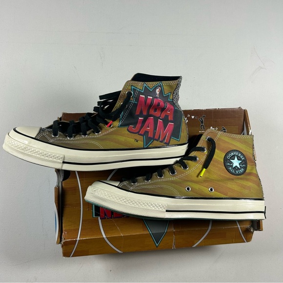 Size 10.5 - NBA Jam x Converse Chuck 70 High Hardwood Floor Barely Worn Mens main image 11